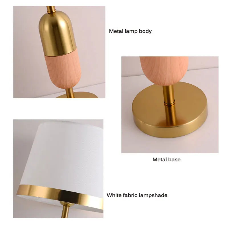 Bedside Table European Table Lamp Bedroom Study Lamp Light Luxury Creative Warm Simple Living Room Modern Led Decorative Lamp