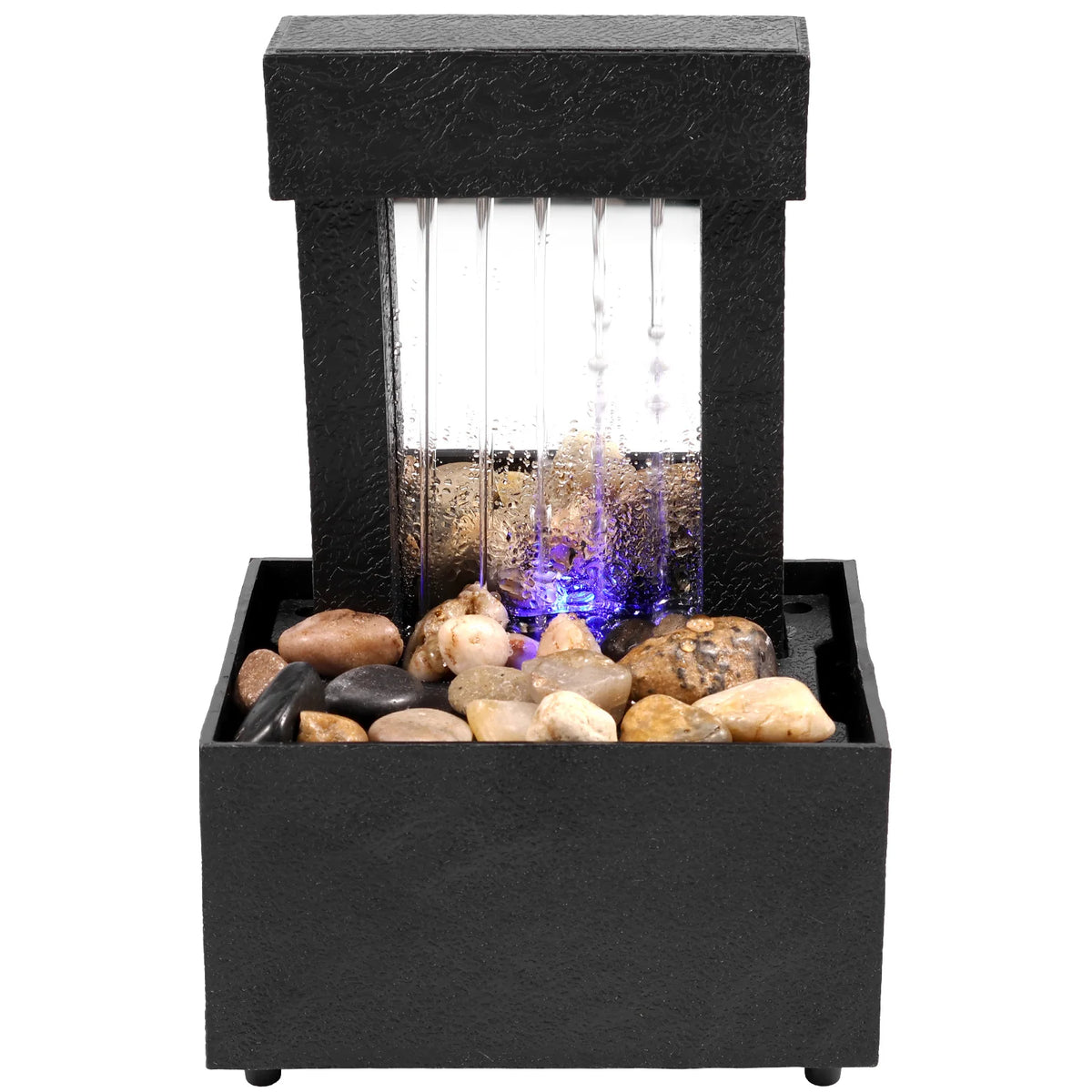 Tabletop Waterfall Home Decor Relaxation Meditation Desktop Fountain Lights Flowing Water Ornaments Mother&