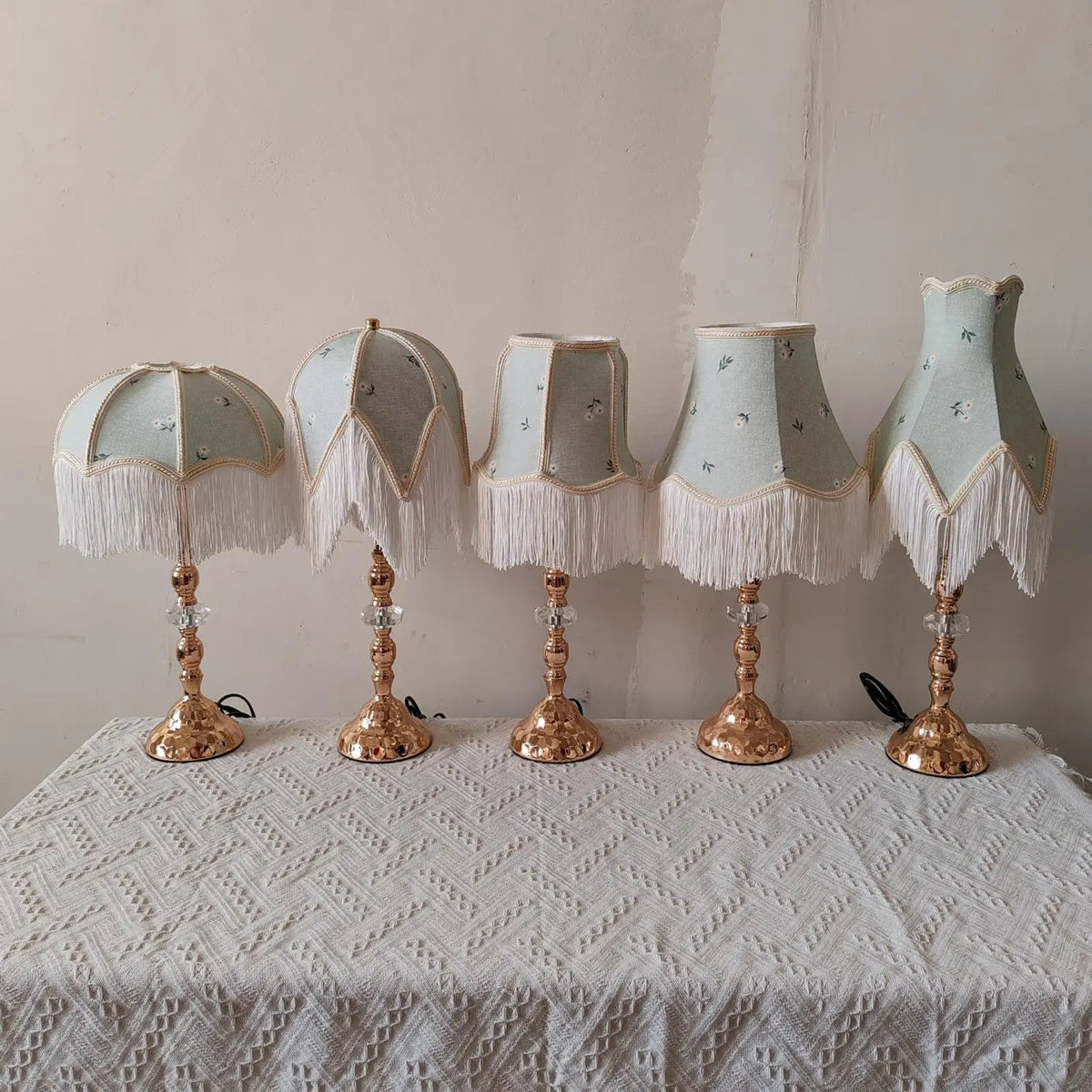 Tabletop Lamp Shade Tassel Floor Light Cover Creative Fabric Lampshade Lighting Fixture Accessories Home Decoration Modern Style