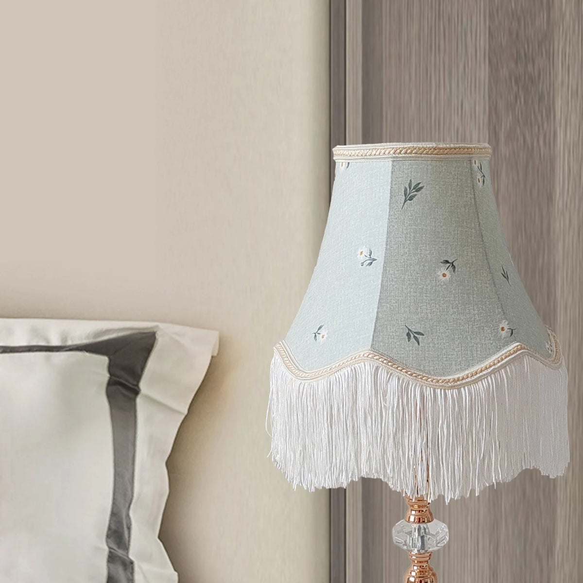 Tabletop Lamp Shade Tassel Floor Light Cover Creative Fabric Lampshade Lighting Fixture Accessories Home Decoration Modern Style