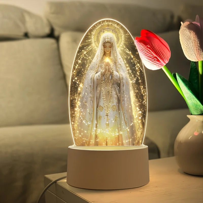Delicate Statue-Style Lamp, USB Powered, Soft Light, Perfect for desktop Lighting - Ideal Bedroom Ambient Light