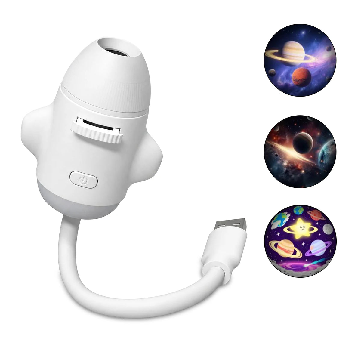 USB Ambient Light For Large Range Projection Atmosphere Multiple Scenes Adjustable Focus Distance Night Lighting Function
