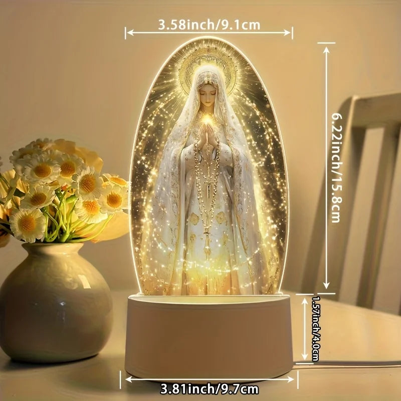 Delicate Statue-Style Lamp, USB Powered, Soft Light, Perfect for desktop Lighting - Ideal Bedroom Ambient Light