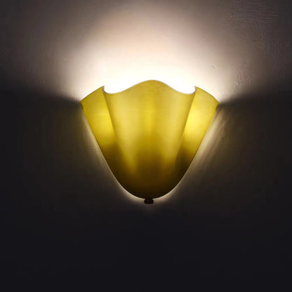 Glass Wall Lamp Retro Wall Light Art Decor Living Room Corridor Bedroom Bathroom Flower Shape Wall Sconce Home Lighting