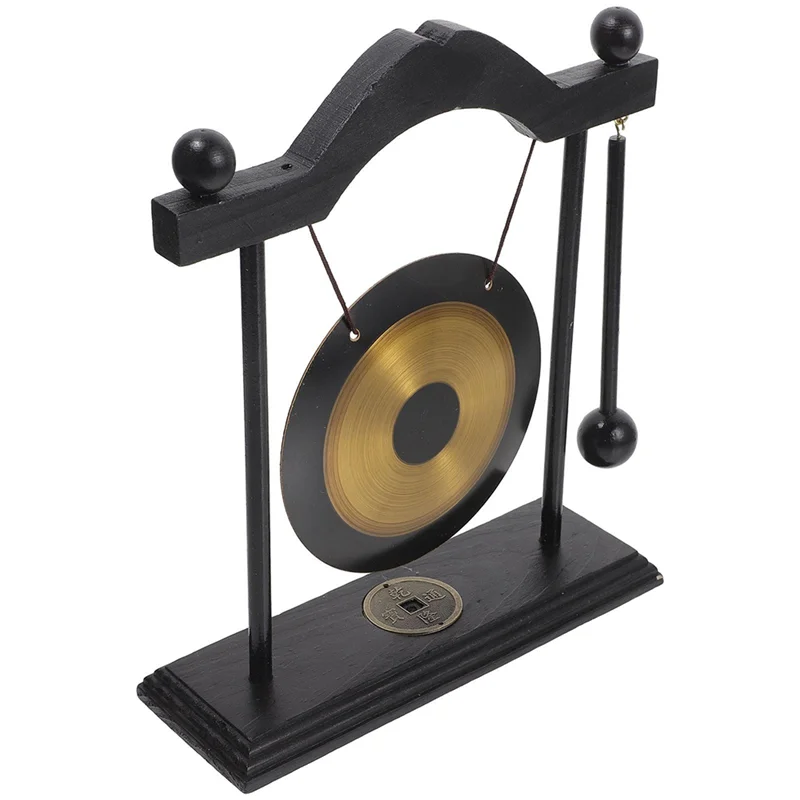 ABHT-Decorative For Home&amp; Garden Gong Feng Shui Decors Adornment Desktop Craft Chic Brass Household