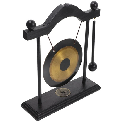 ABHT-Decorative For Home&amp; Garden Gong Feng Shui Decors Adornment Desktop Craft Chic Brass Household