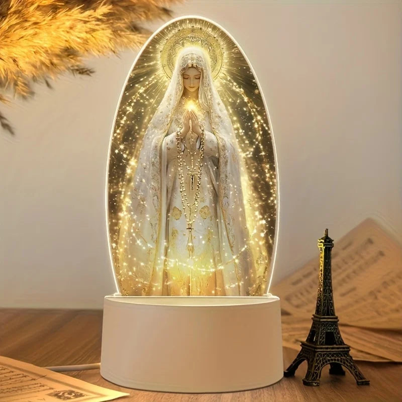 Delicate Statue-Style Lamp, USB Powered, Soft Light, Perfect for desktop Lighting - Ideal Bedroom Ambient Light