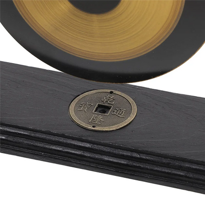 ABHT-Decorative For Home&amp; Garden Gong Feng Shui Decors Adornment Desktop Craft Chic Brass Household
