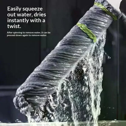 2 In 1 Dehydrated Mop 360 Degree Self Wringing Spin Mop Hand Free Household Twist Mop Home Cleaning