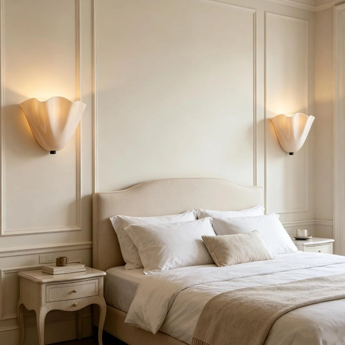 Glass Wall Lamp Retro Wall Light Art Decor Living Room Corridor Bedroom Bathroom Flower Shape Wall Sconce Home Lighting