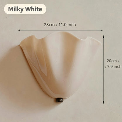 Glass Wall Lamp Retro Wall Light Art Decor Living Room Corridor Bedroom Bathroom Flower Shape Wall Sconce Home Lighting