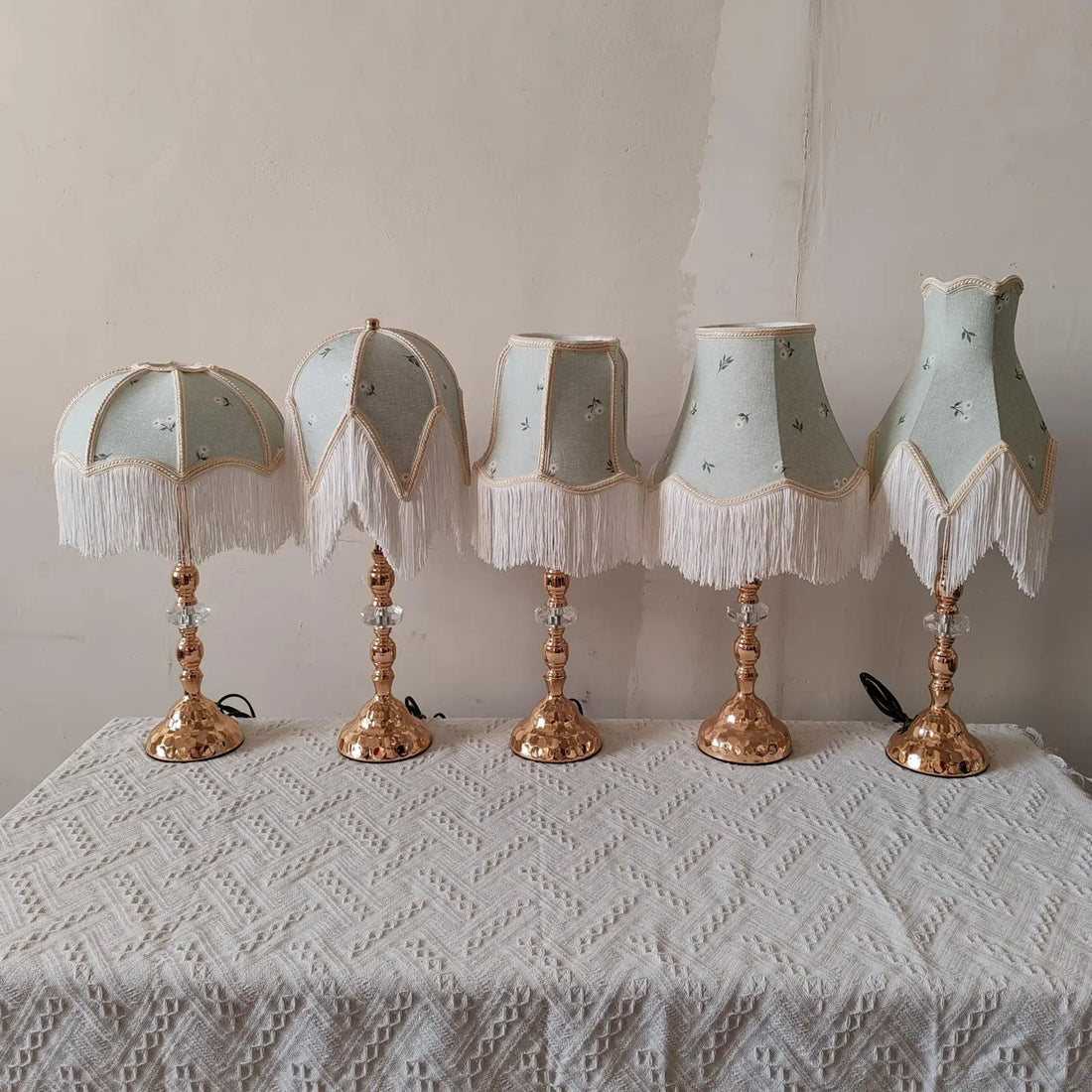 Tabletop Lamp Shade Tassel Floor Light Cover Creative Fabric Lampshade Lighting Fixture Accessories Home Decoration Modern Style