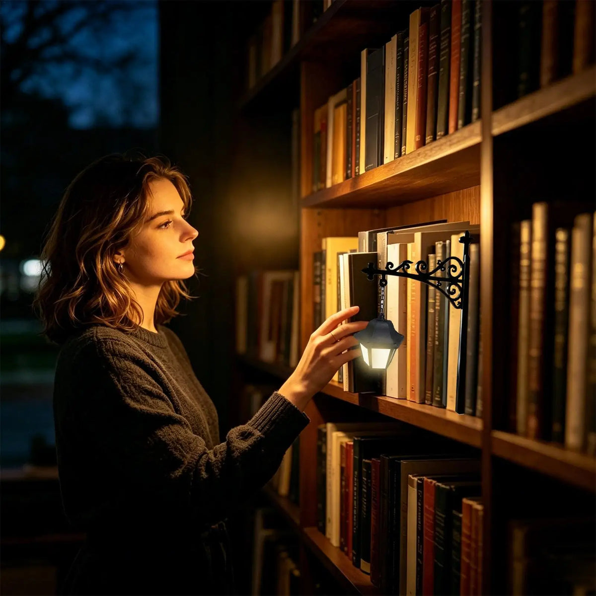 Warm Lamp Ambient Lighting Book Shelf Light Soft Glow Reading Room Decor For Home Bedroom Living Room Corner Office Dorm