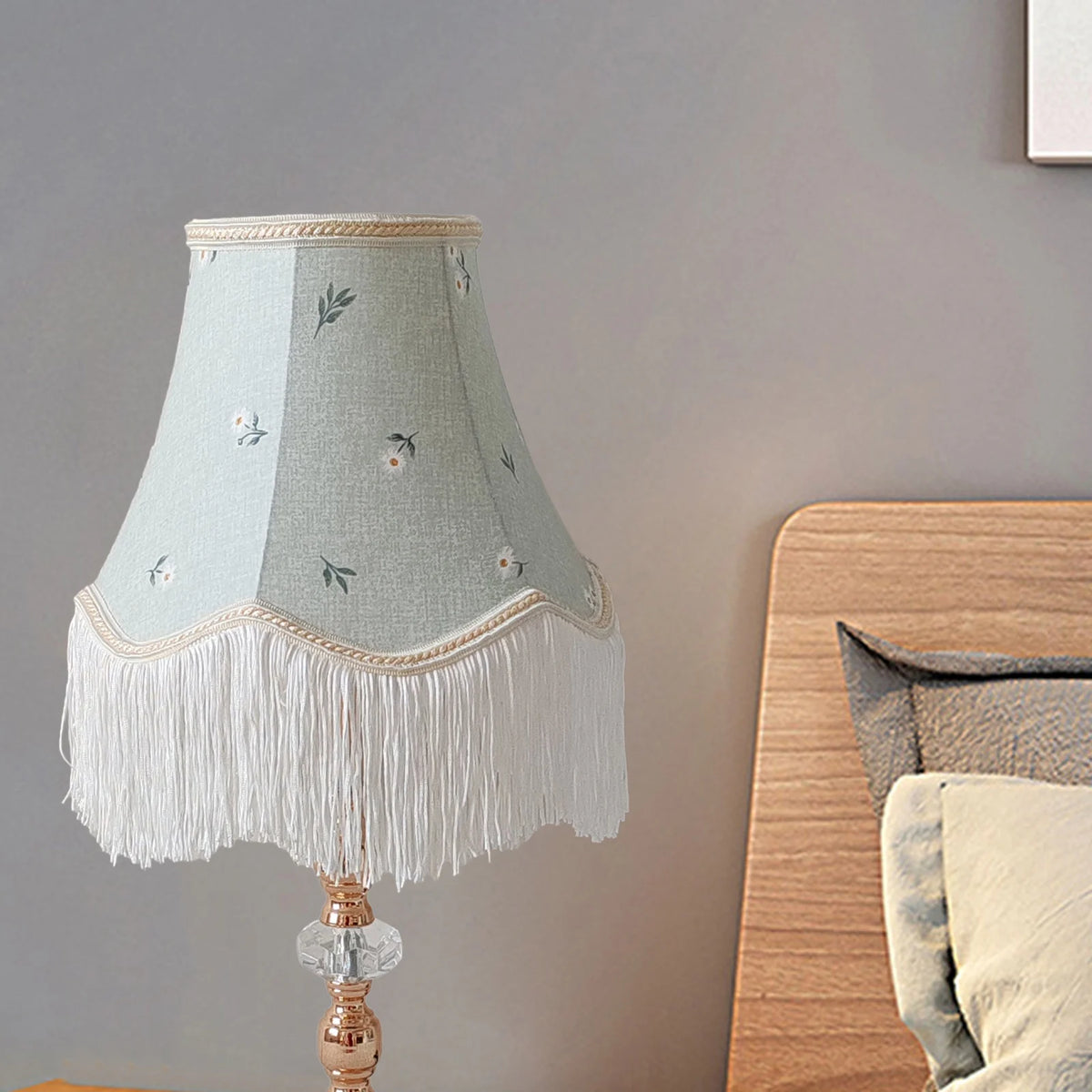 Tabletop Lamp Shade Tassel Floor Light Cover Creative Fabric Lampshade Lighting Fixture Accessories Home Decoration Modern Style