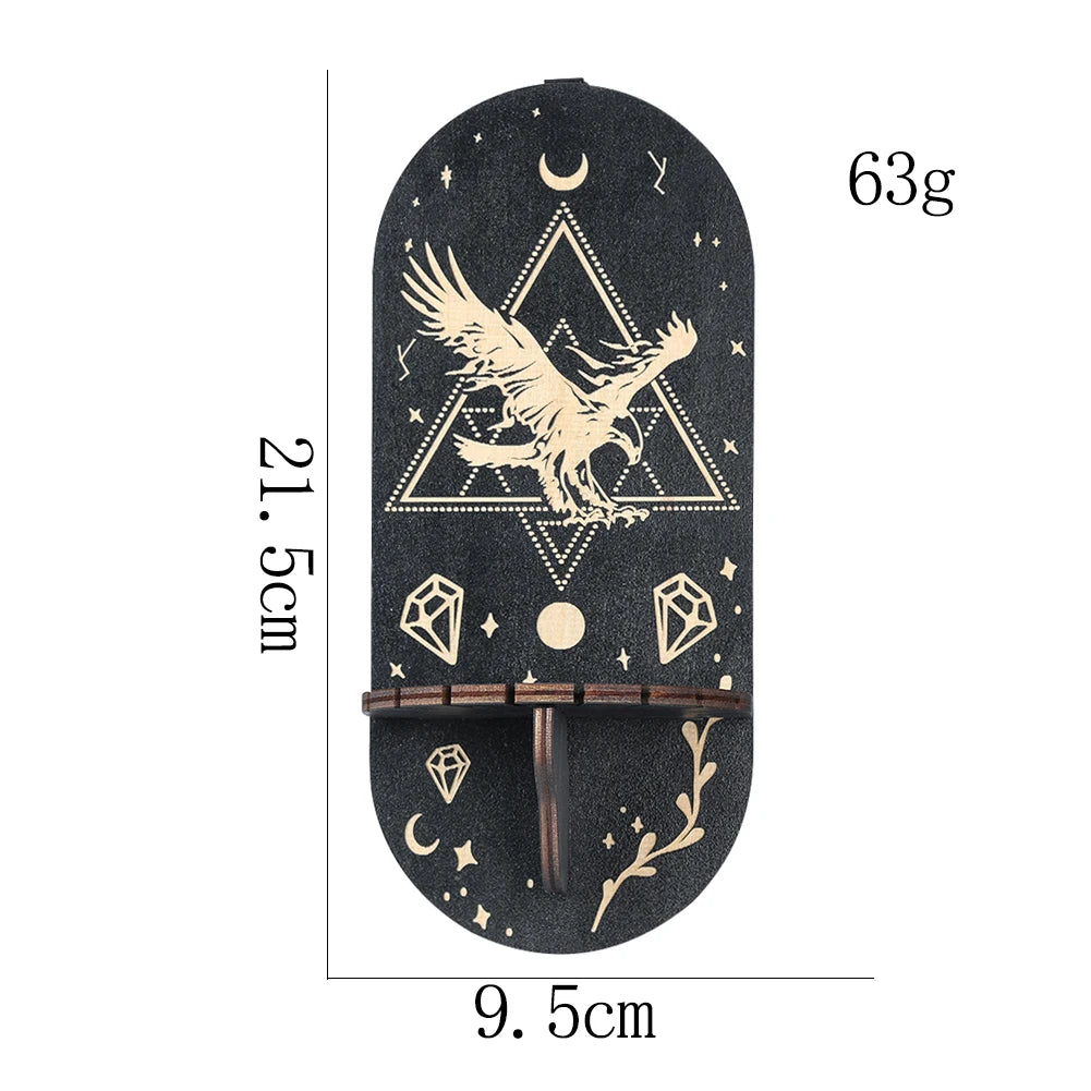 Wooden Wall Bracket Room Decor Ornament Floating Shelf for Wall Repisas Pendulum Display Stand Crafts Jewelry Storage Holder