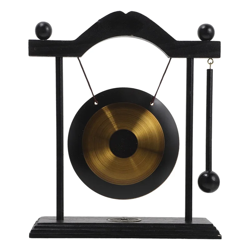 ABHT-Decorative For Home&amp; Garden Gong Feng Shui Decors Adornment Desktop Craft Chic Brass Household