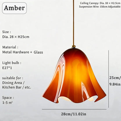 Glass Wall Lamp Retro Wall Light Art Decor Living Room Corridor Bedroom Bathroom Flower Shape Wall Sconce Home Lighting