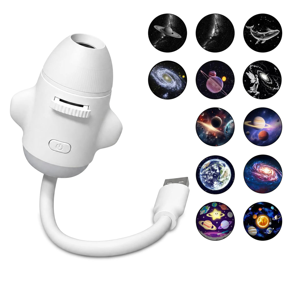 USB Ambient Light For Large Range Projection Atmosphere Multiple Scenes Adjustable Focus Distance Night Lighting Function
