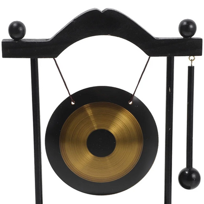 ABHT-Decorative For Home&amp; Garden Gong Feng Shui Decors Adornment Desktop Craft Chic Brass Household