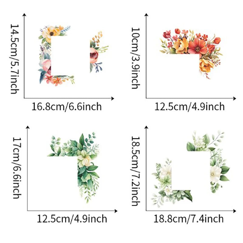 Modern Style Romantic Flower Cute Room Decor Switch Stickers For Bedroom Decoraction Room Decorations For Girls Home Funny Decor