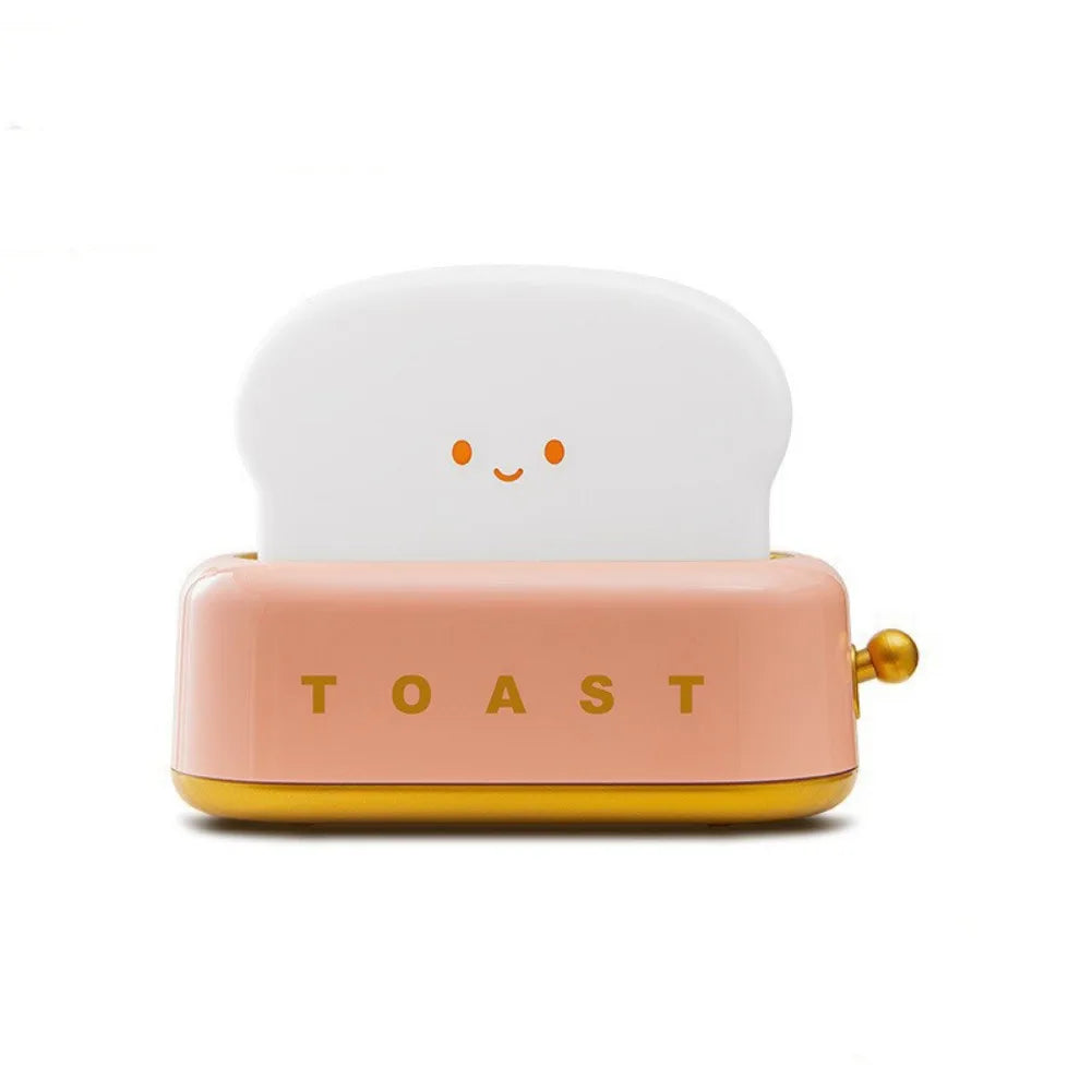 Ambient Lighting Cartoon Toaster Lamp Energy Saving Dimmable Bread Toast Table Light Portable USB Mini Table Lamp Gifts