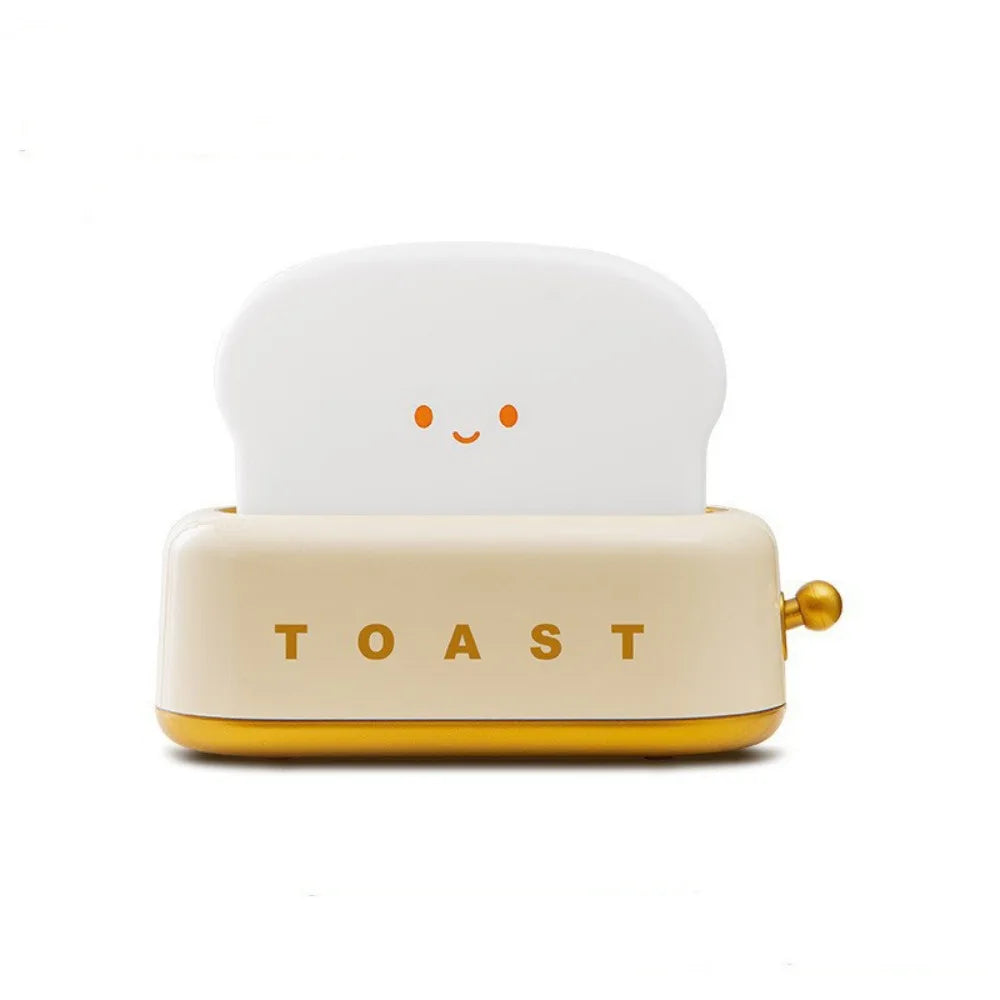 Ambient Lighting Cartoon Toaster Lamp Energy Saving Dimmable Bread Toast Table Light Portable USB Mini Table Lamp Gifts