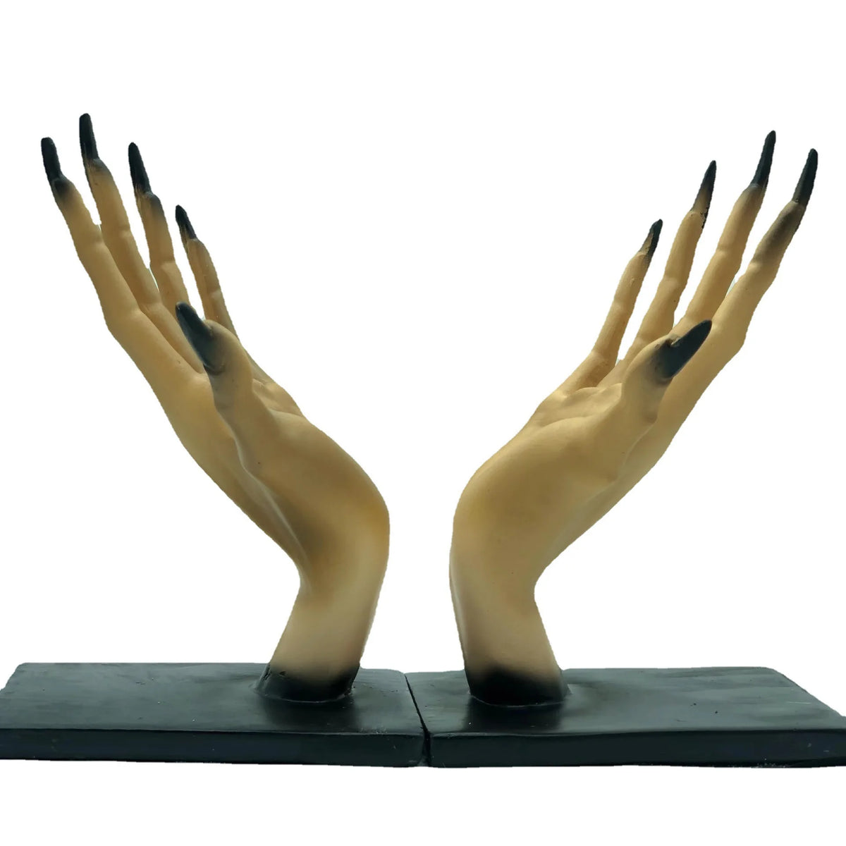 Halloween Bookends Decor Gothic Home Decor Bookends Shelves Unique Scary Monster Hand Book Ends Spooky Halloween Room Decor