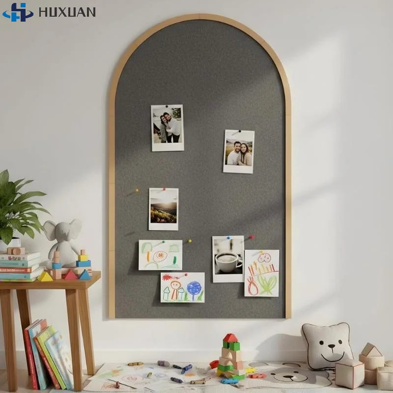 Wood Wall Arch Decor DIY Unfinished Wooden Frame Scalloped Crafts Trim Accent Furniture Molding Kids Room Nursery Decals