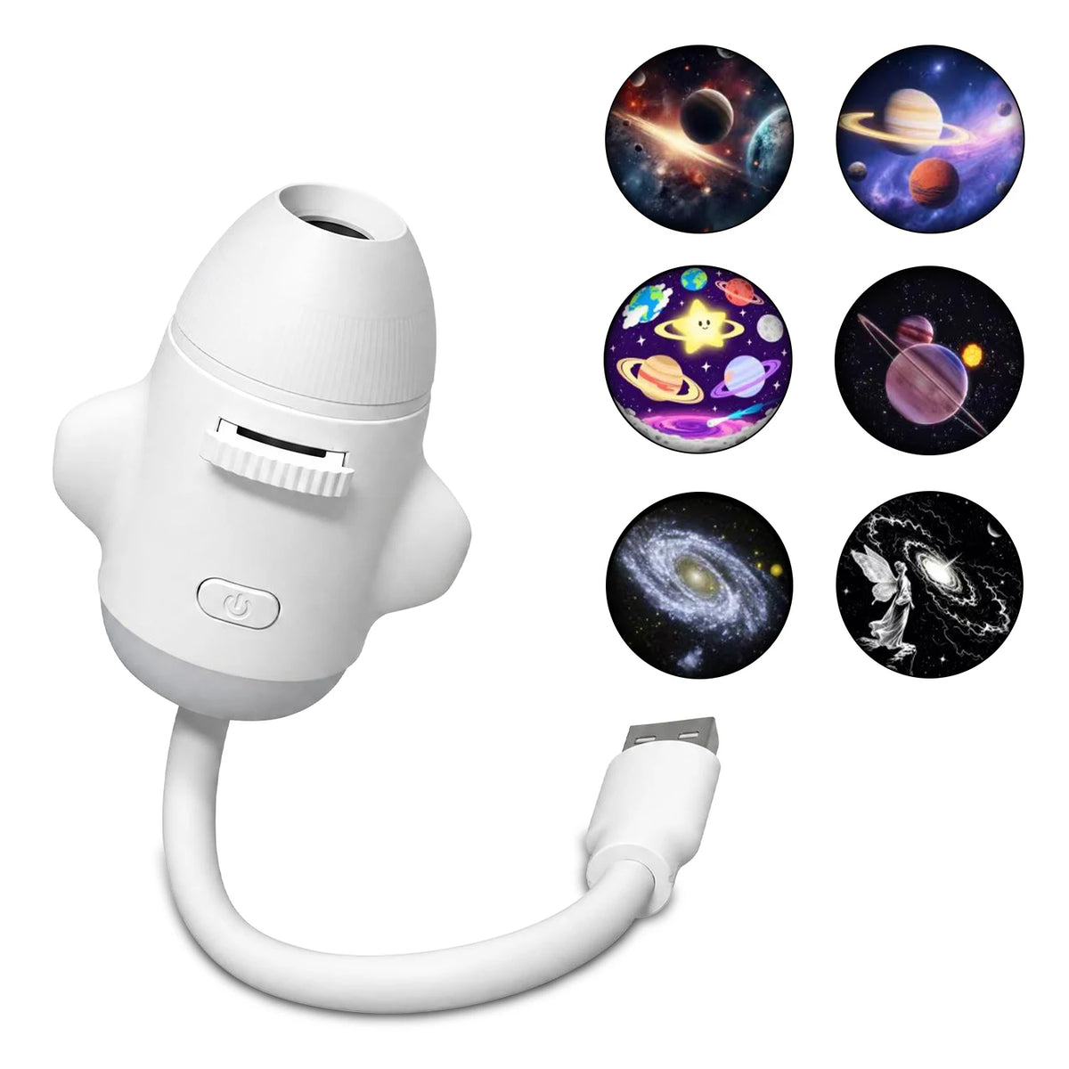 USB Ambient Light For Large Range Projection Atmosphere Multiple Scenes Adjustable Focus Distance Night Lighting Function