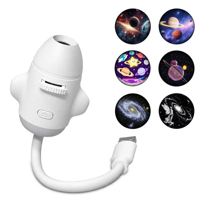 USB Ambient Light For Large Range Projection Atmosphere Multiple Scenes Adjustable Focus Distance Night Lighting Function