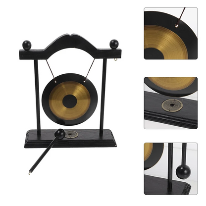 ABHT-Decorative For Home&amp; Garden Gong Feng Shui Decors Adornment Desktop Craft Chic Brass Household