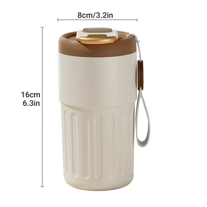 450ml Stainless Steel Smart Insulation Coffee Mug Portable keeps Cold And Heat LED Temperature Display  Leakproof Vacuum Mug