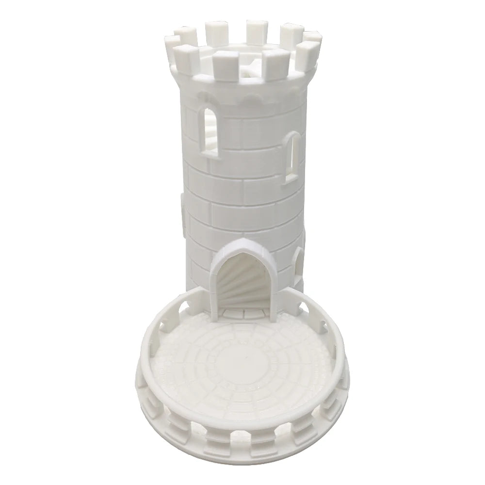 Medieval Castle Style DND Dice Rolling Tower Twister Portable Tabletop Accessory Game Tray for Role Playing Board Game Party