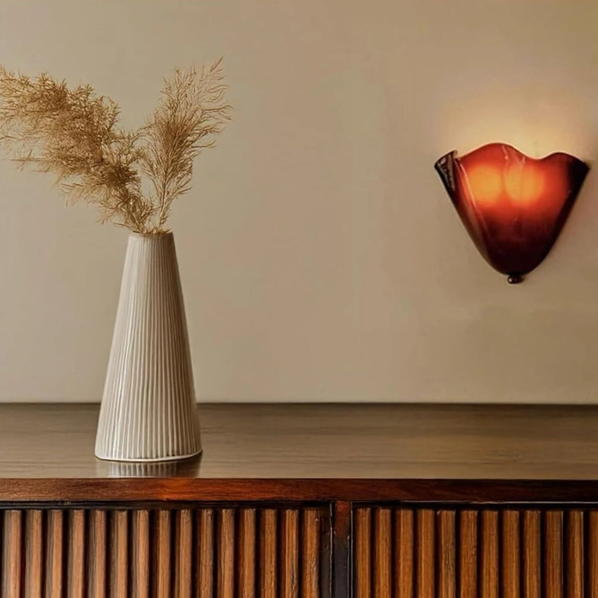 Glass Wall Lamp Retro Wall Light Art Decor Living Room Corridor Bedroom Bathroom Flower Shape Wall Sconce Home Lighting