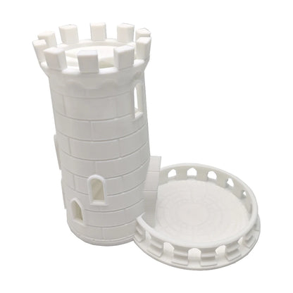 Medieval Castle Style DND Dice Rolling Tower Twister Portable Tabletop Accessory Game Tray for Role Playing Board Game Party