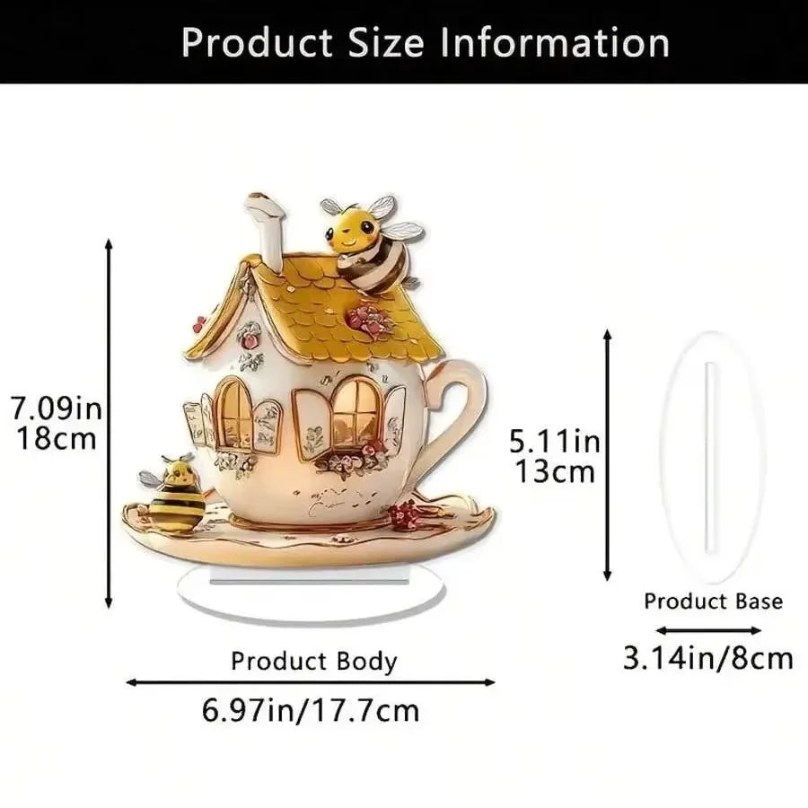 1PCS Honeycomb Shaped Teapot Tabletop Decoration Statue Is a Perfect Handicraft For Kitchen Decoration and Dining Table Decora