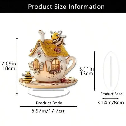 1PCS Honeycomb Shaped Teapot Tabletop Decoration Statue Is a Perfect Handicraft For Kitchen Decoration and Dining Table Decora