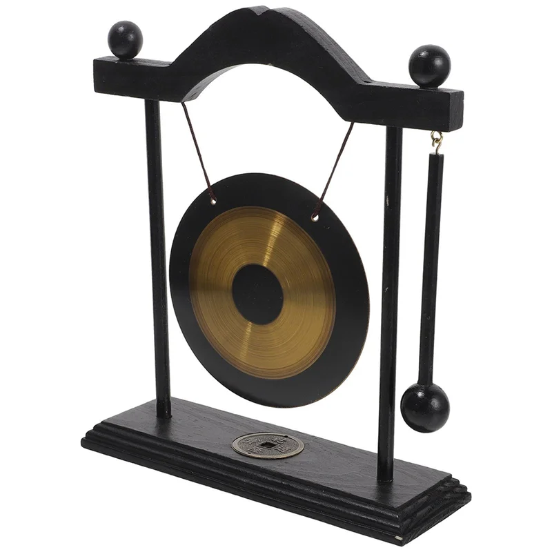 ABHT-Decorative For Home&amp; Garden Gong Feng Shui Decors Adornment Desktop Craft Chic Brass Household