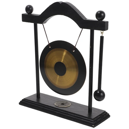ABHT-Decorative For Home&amp; Garden Gong Feng Shui Decors Adornment Desktop Craft Chic Brass Household