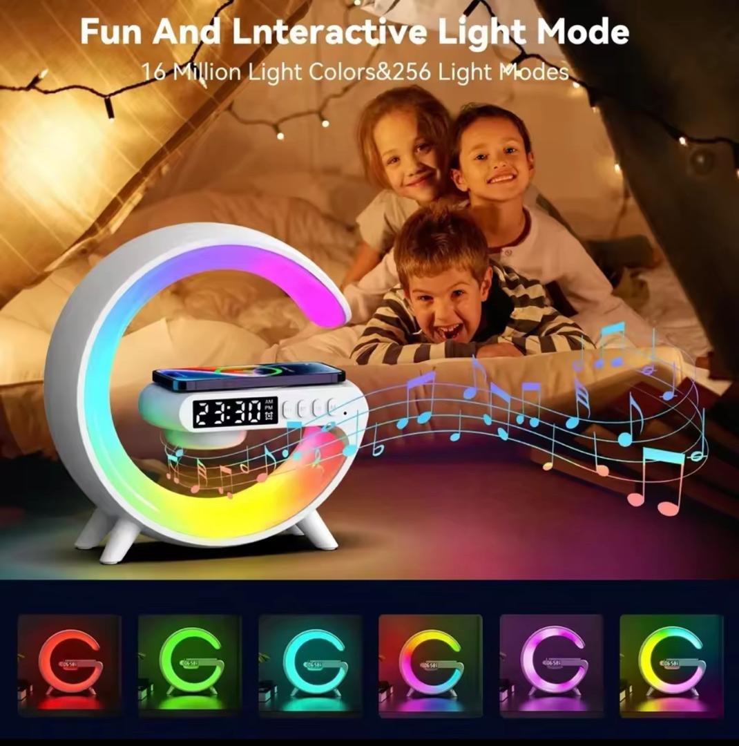 F&G Multifunction Wireless Fast Charging ,Speaker, RGB Night Light Station