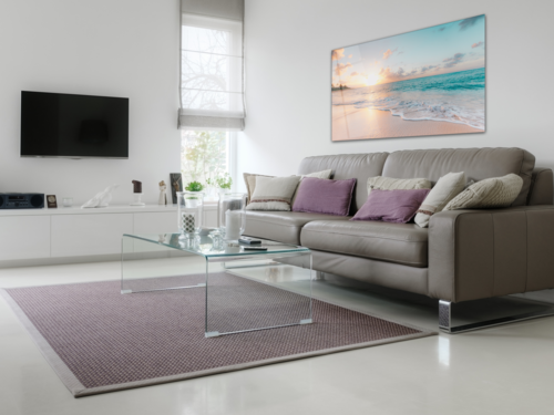 Sea & Waves Glass Wall Art, 18 × 28 in (46 × 72 cm)