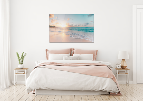 Sea & Waves Glass Wall Art, 18 × 28 in (46 × 72 cm)